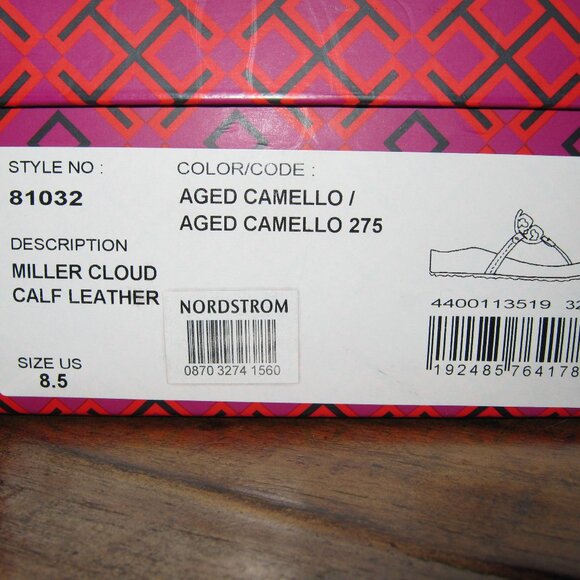 Tory Burch Miller Cloud NEW NEVER WORN. Size 8.5 - Aged Camello. - Picture 6 of 7